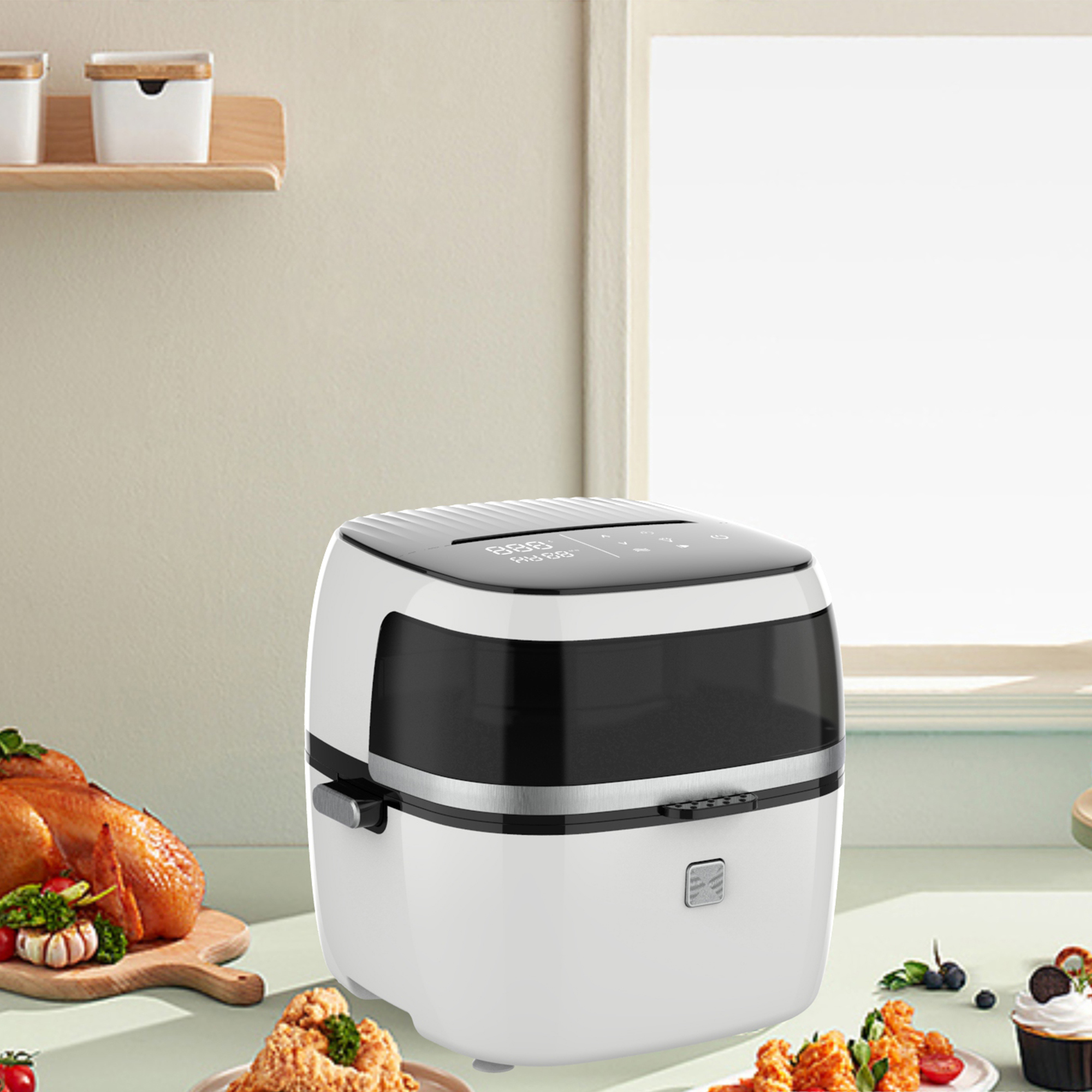 2024 верхня дотик-панель Регульована температура електричного фритюрниці Кулінарна машина YYZG-650A